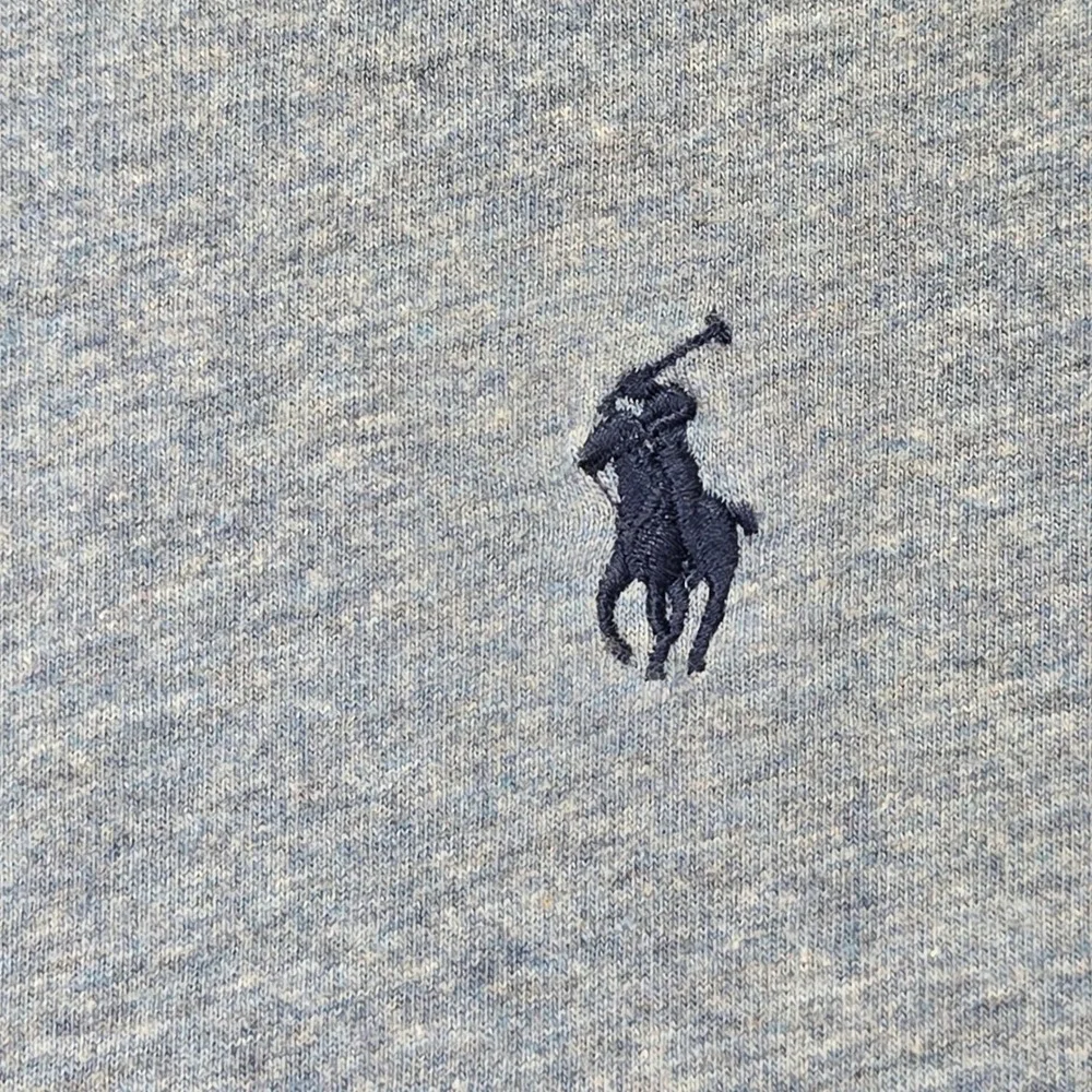 Polo Ralph Lauren T-Shirt Blue Heathered Long Sleeve Pony Logo Mens L